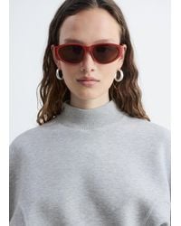 & Other Stories - Mock Neck Scuba Sweatshirt - Lyst