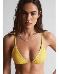& Other Stories - Triangle Bikini Top - Lyst