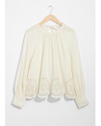 & Other Stories - Blouse En Lin À Dos Ouvert - Lyst