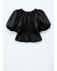 & Other Stories - Peplum-Frill Puff-Sleeve Top - Lyst