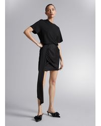 & Other Stories - Layered Tie-detail Mini Skirt - Lyst