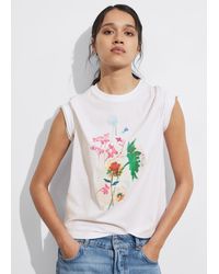 & Other Stories - Floral Print Jersey T-shirt - Lyst