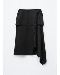 & Other Stories - Asymmetric Wrap Midi Skirt - Lyst