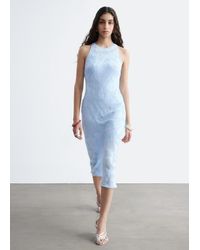 & Other Stories - Viscose-Silk Midi Dress - Lyst
