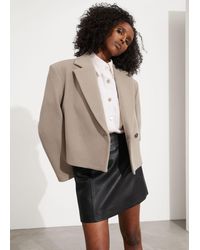 & Other Stories - Leather Mini Skirt - Lyst