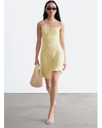 & Other Stories - Drawstring Mini Dress - Lyst