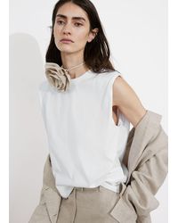 & Other Stories - Padded-shoulder Tank Top - Lyst