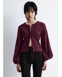 & Other Stories - Haut À Smocks Et Manches Ballon - Lyst