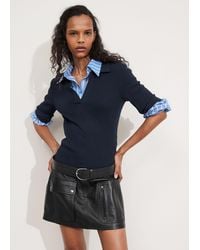 & Other Stories - Utility Leather Mini Skirt - Lyst