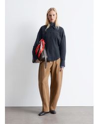 & Other Stories - Balloon-Sleeved Tapered Shirt - Lyst