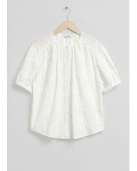 & Other Stories - Oversized Puff-sleeve Blouse - Lyst