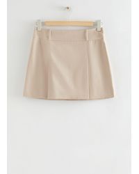 & Other Stories - Pleated A-line Mini Skirt - Lyst