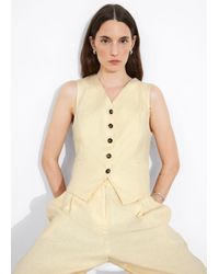 & Other Stories - Tailored Linen Vest - Lyst