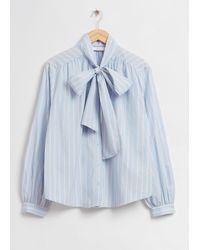 & Other Stories - Relaxed Lavallière-neck Blouse - Lyst