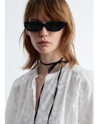 & Other Stories - Voluminous Floral-appliqué Blouse - Lyst