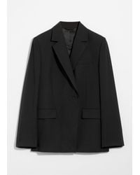 & Other Stories - Single-Breasted Wool Blazer - Lyst