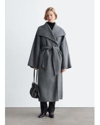 & Other Stories - Shawl-Collar Wool Maxi Coat - Lyst