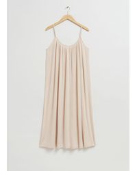 & Other Stories - Gathered Detail Strappy Dress - Lyst
