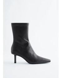 & Other Stories - Stretch-Leather Ankle Boots - Lyst