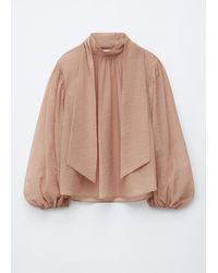 & Other Stories - Puff-Sleeve Bow-Detail Blouse - Lyst
