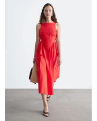 & Other Stories - Tie-Back Midi Dress - Lyst