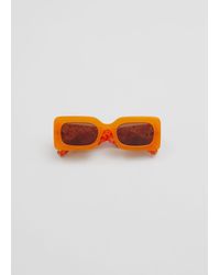 & Other Stories - Rectangular Thick Frame Sunglasses - Lyst