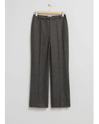 & Other Stories - Slim Flared Tailored Trousers - Lyst