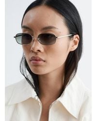& Other Stories - Slim Rectangular Sunglasses - Lyst