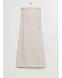 & Other Stories - Strapless Bustier Midi Dress - Lyst