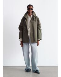 & Other Stories - A-Line Funnel-Neck Jacket - Lyst
