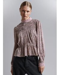 & Other Stories - Smocked Blouse - Lyst