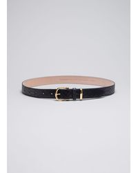 & Other Stories - Croco Leather Belt - Lyst