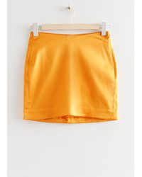 & Other Stories - Fitted Satin Mini Skirt - Lyst