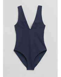 & Other Stories - Structured V-cut Swimsuit - Lyst