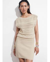 & Other Stories - Crocheted Mini Dress - Lyst
