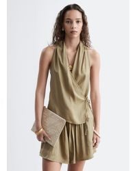 & Other Stories - Pleated Neck Wrap Top - Lyst