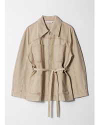 & Other Stories - Belted Denim Jacket - Lyst