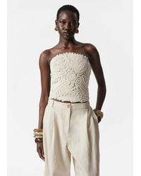 & Other Stories - Sculptural Bandeau Top - Lyst