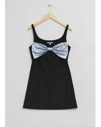 & Other Stories - Big Bow-detailed Mini Dress - Lyst