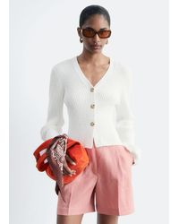 & Other Stories - Ribbed Cotton Cardigan - Lyst