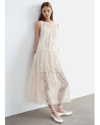 & Other Stories - Long Lace Dress - Lyst