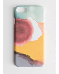 & Other Stories Watercolour Splash Iphone Case - Red