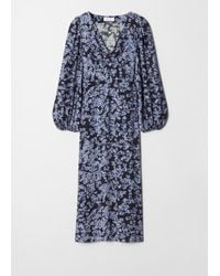 & Other Stories - Midikleid Mit V-Ausschnitt - Lyst