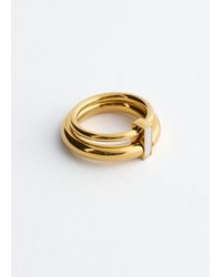 & Other Stories - Double-Circle Brass Ring - Lyst