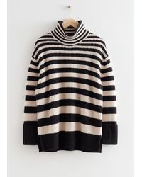 & Other Stories - Oversized Turtleneck Knit Sweater - Lyst