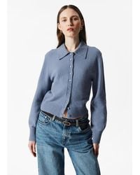 & Other Stories - Knitted Collar Cardigan - Lyst