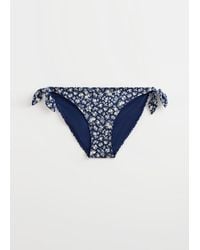 & Other Stories - Printed Side Tie Bikini Bottoms - Lyst