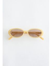 & Other Stories - Slim Oval-Frame Sunglasses - Lyst
