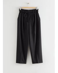 & Other Stories - Relaxed Fit Paperbag Trousers - Lyst