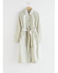& Other Stories Oversized Lightweight Trenchcoat - Natural